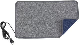 Topný koberec PALAIS - 230V/60W - 60 x 70 cm - stříbrný/modrý