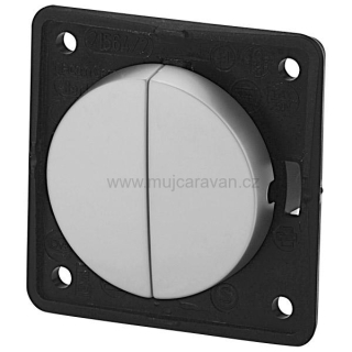 Dělený vypínač - bílý