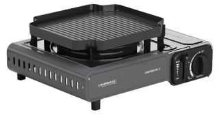 Stolní kartušový vařič Campingaz Camp Bistro 3 s grilovací plotýnkou