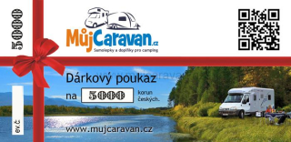 Dárkový poukaz Můj Caravan na nákup zboží v hodnotě 5000 Kč