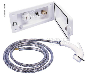 Vodní zásuvka + ruční sprchovací set