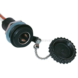 Vodotěsná vestavná zásuvka 12 mm