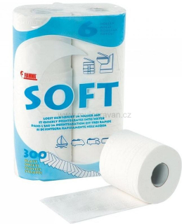 Toaletní papír Fiamma Soft, 6 rolí