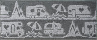 Master Camp - běhoun do karavanu, šedý