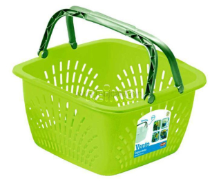 Čtvercový koš Vento perforovaný 18,5 l