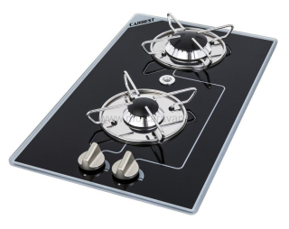 Vestavná plynová varná deska se 2 hořáky za sebou